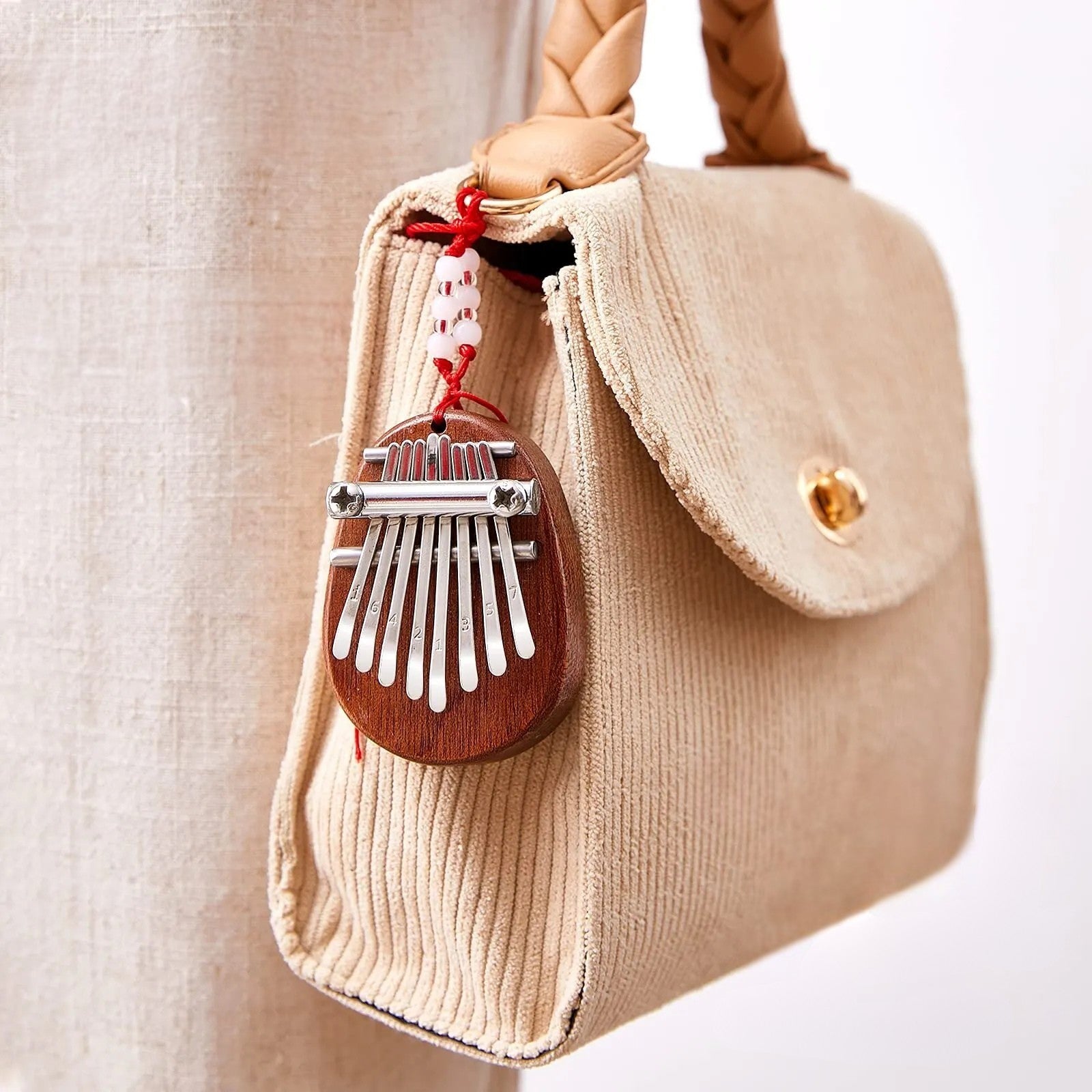 Mini Kalimba 8 Lames en bois de Sapelli