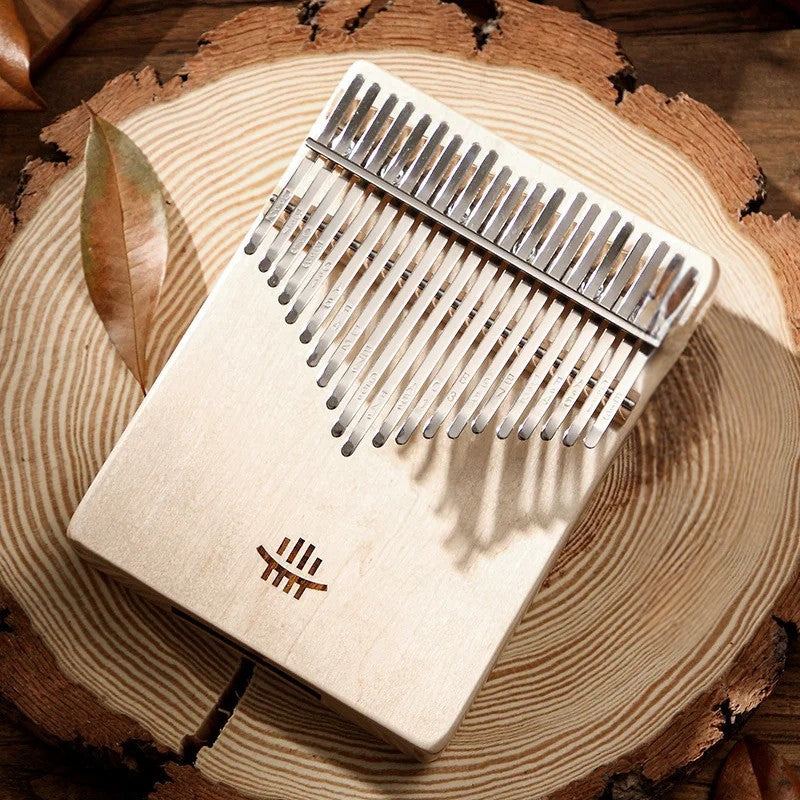 Kalimba 17 ou 21 Lames en Bois d'Érable, Acacia ou Noyer