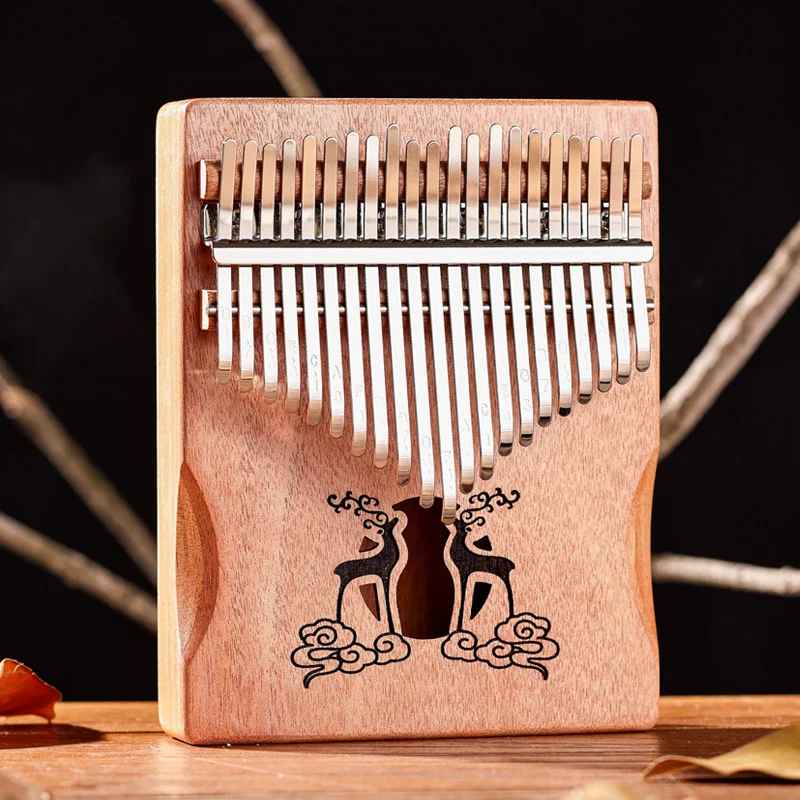 Kalimba Instrument 21 Lames en Acajou