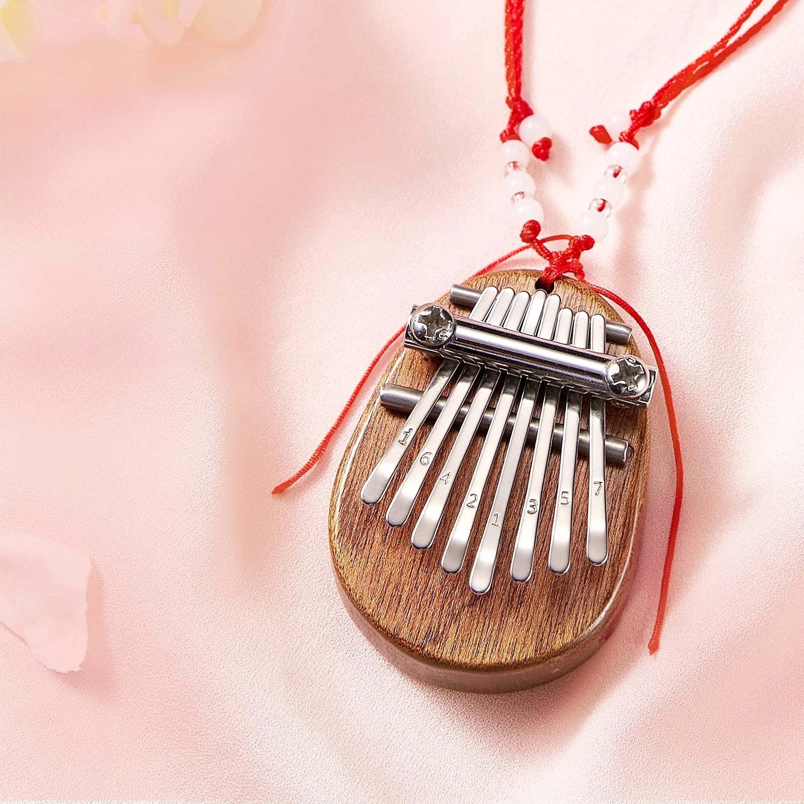 Mini Kalimba 8 Lames en bois de Sapelli