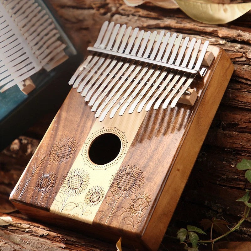 Kalimba HLURU 17 Lames en Bois Massif
