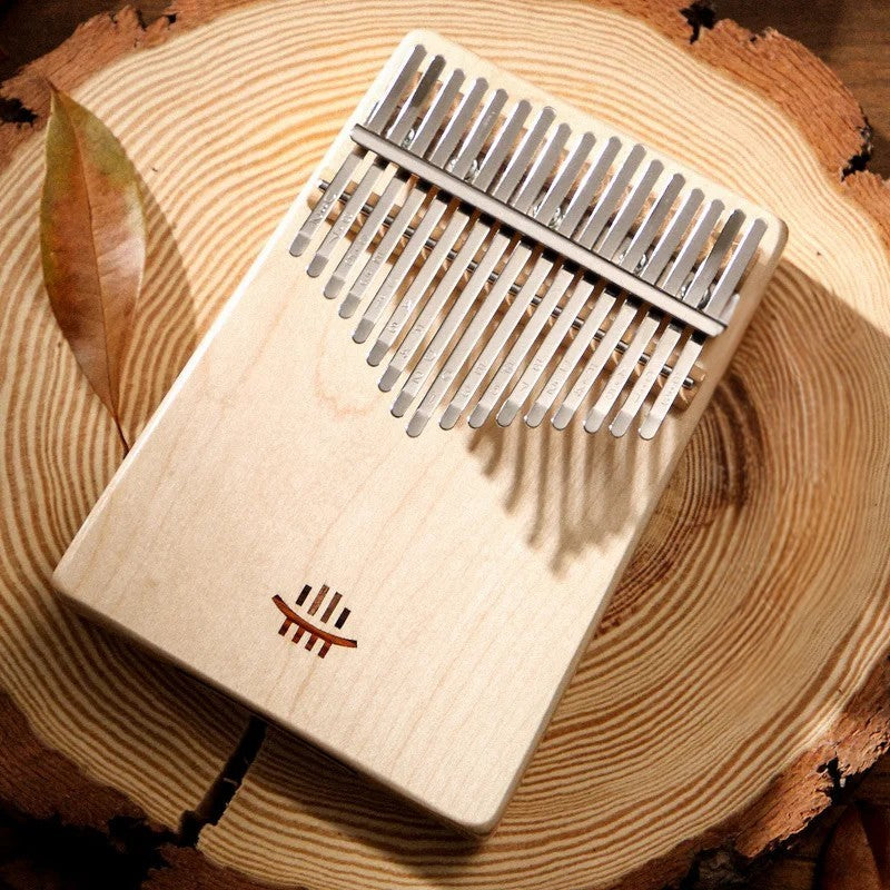 Kalimba 17 ou 21 Lames en Bois d'Érable, Acacia ou Noyer