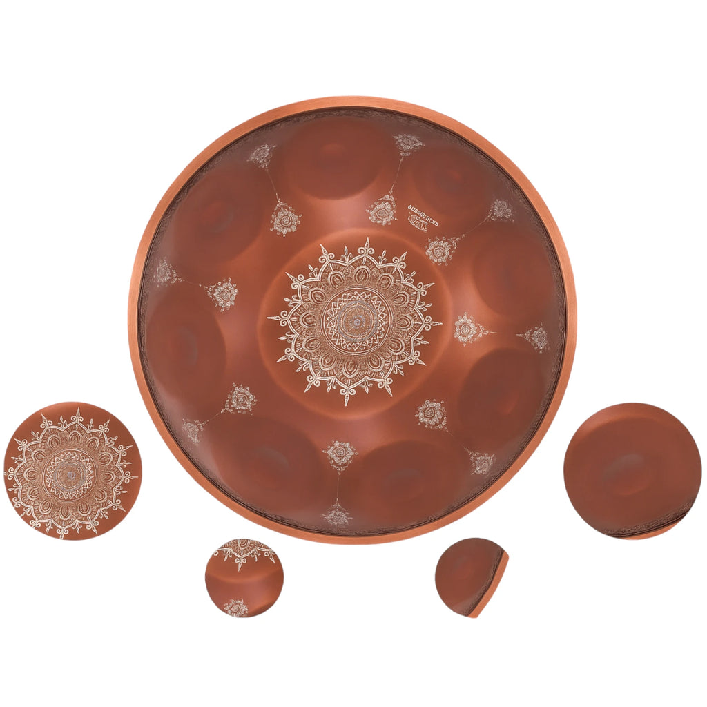 Handpan Traditionnel Couleur Bronze de 9 Notes en 440 Hz