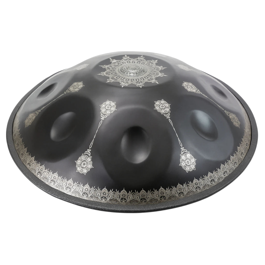 Handpan Traditionnel Noir de 9 notes en 432hz