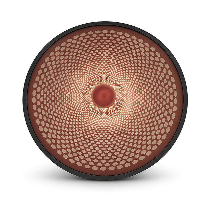 Handpan Marron avec Points de 9 Notes en 440hz