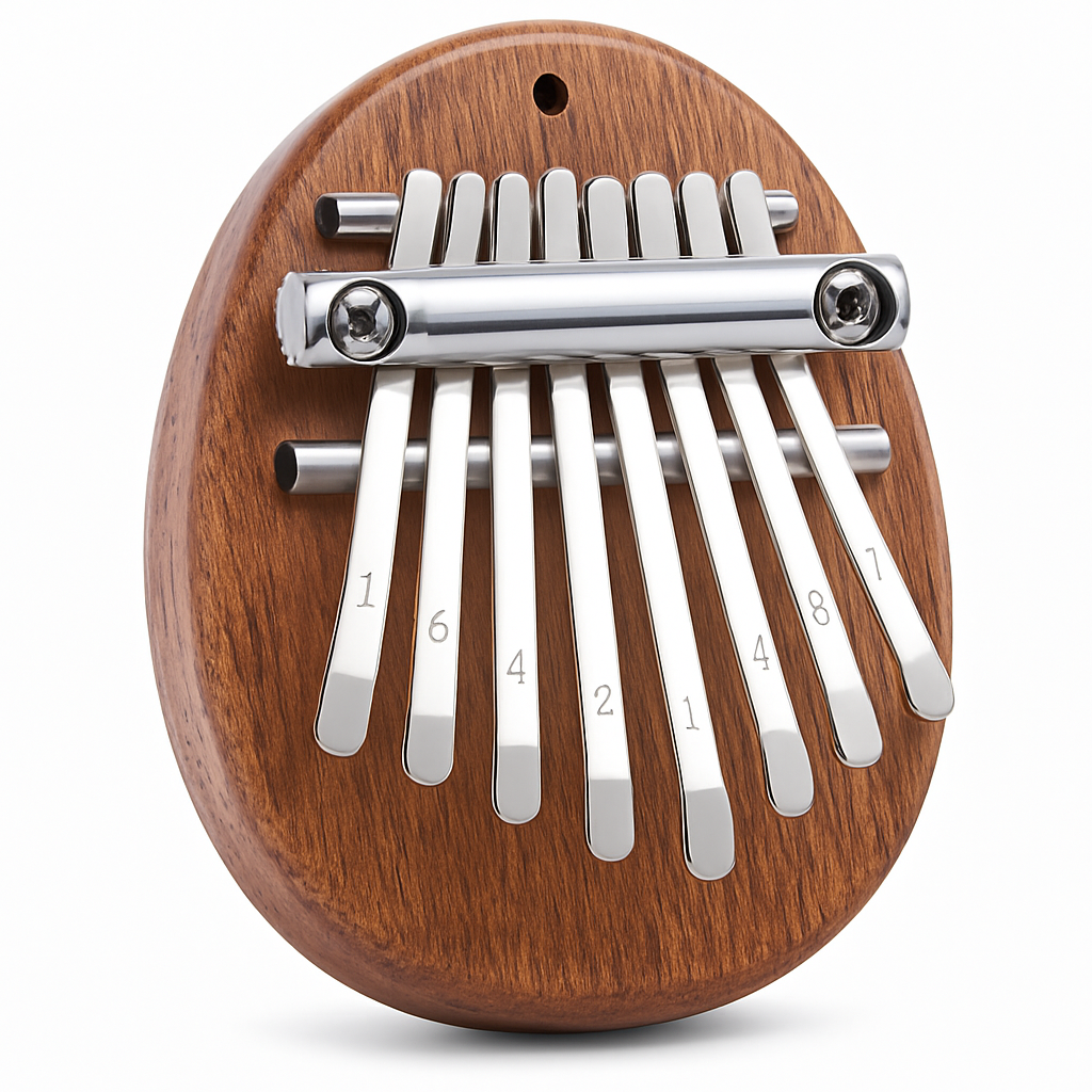 Mini Kalimba 8 Lames en bois de Sapelli