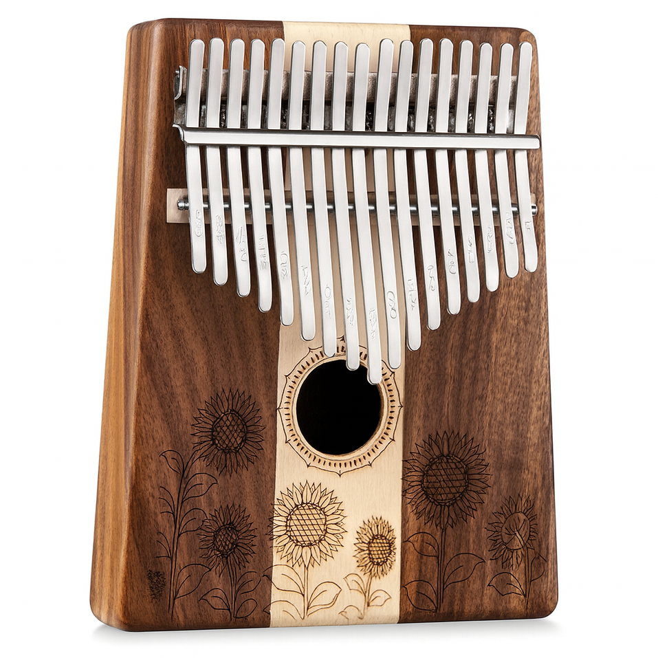 Kalimba HLURU 17 Lames en Bois Massif