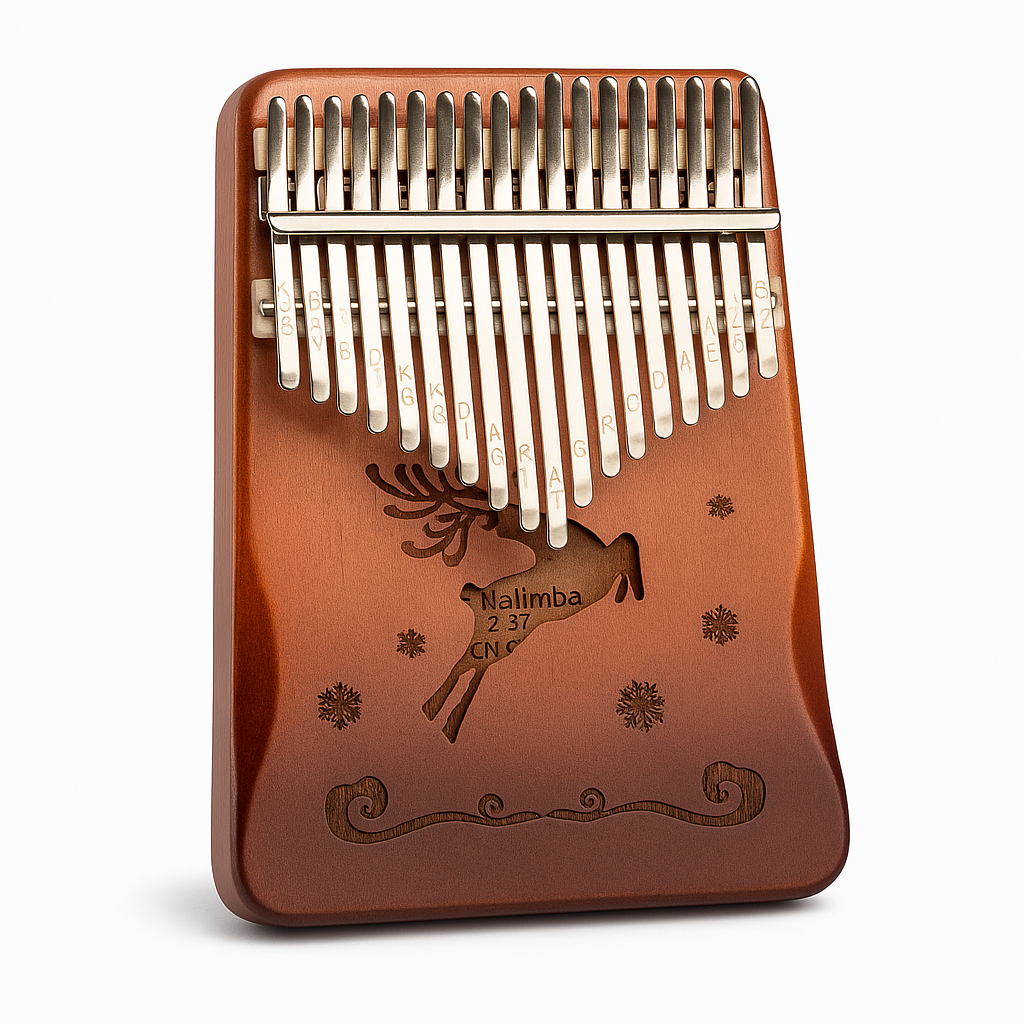 Kalimba Piano à Pouce 17 Lames en Acajou