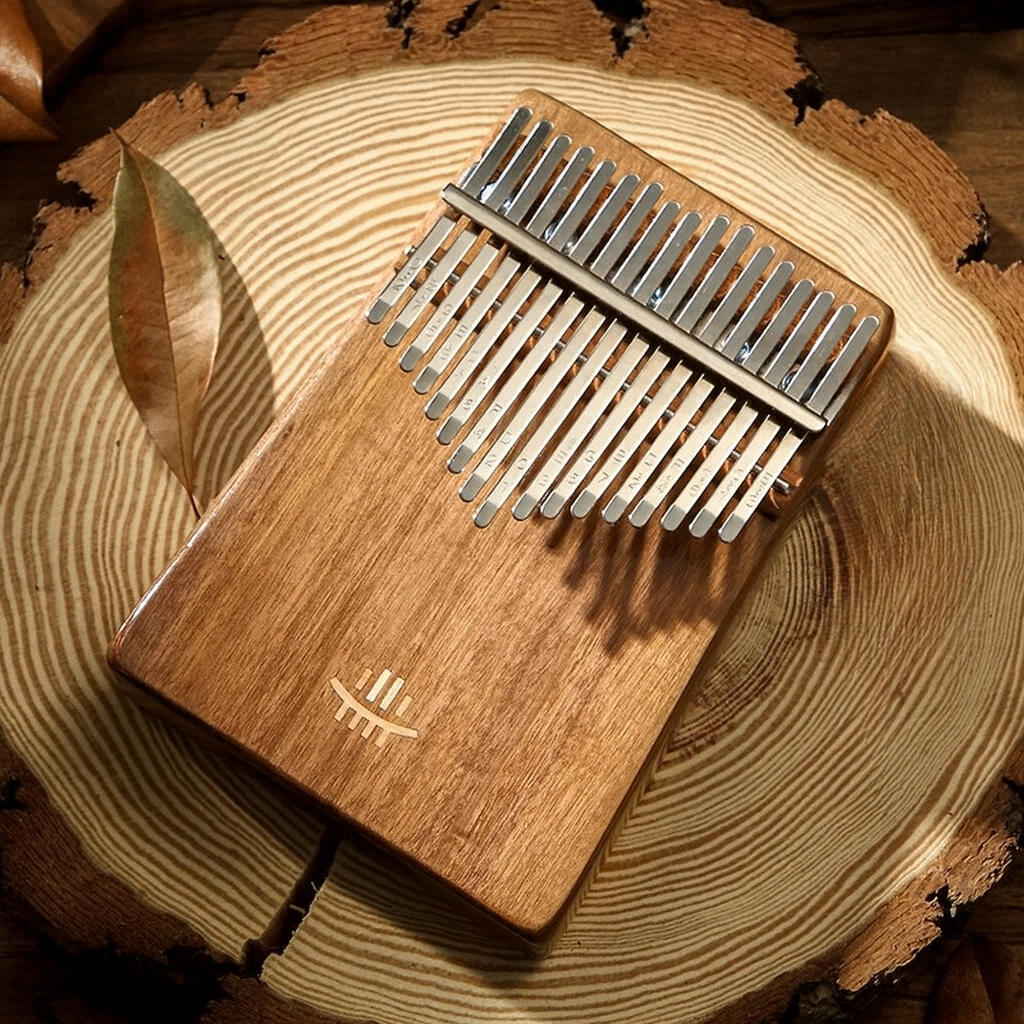 Kalimba 17 ou 21 Lames en Bois d'Érable, Acacia ou Noyer