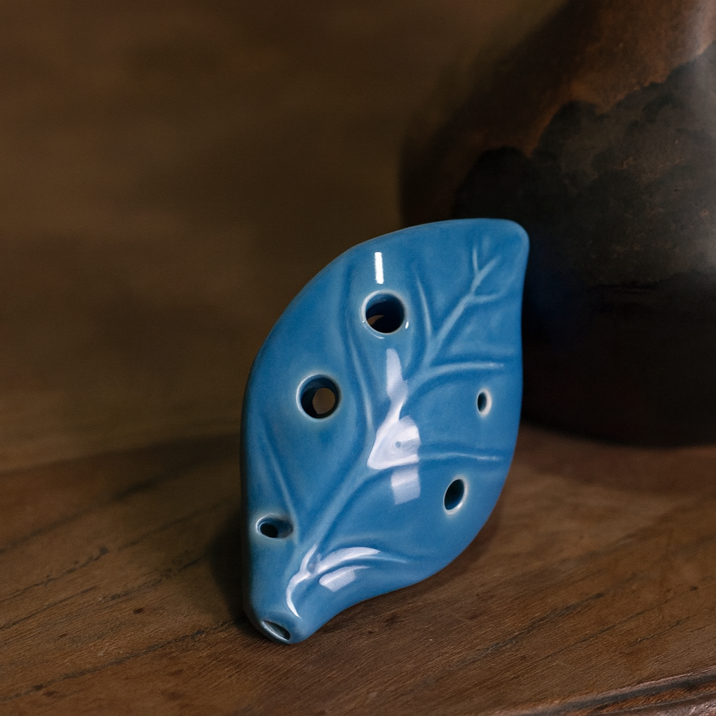 Ocarina Céramique Feuille 6 trous