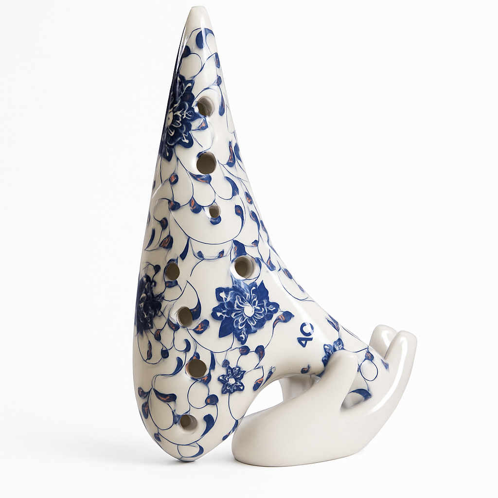 Ocarina Motif Fleur 12 trous