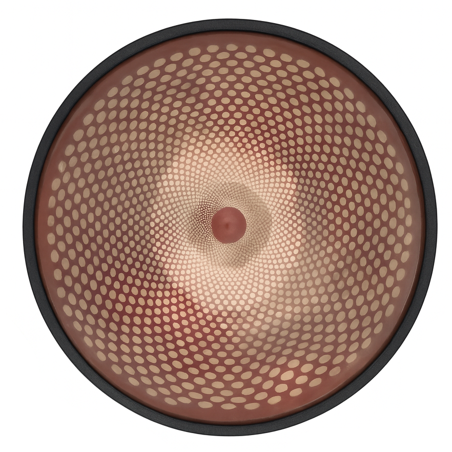 Handpan Marron avec Points de 9 Notes en 440hz