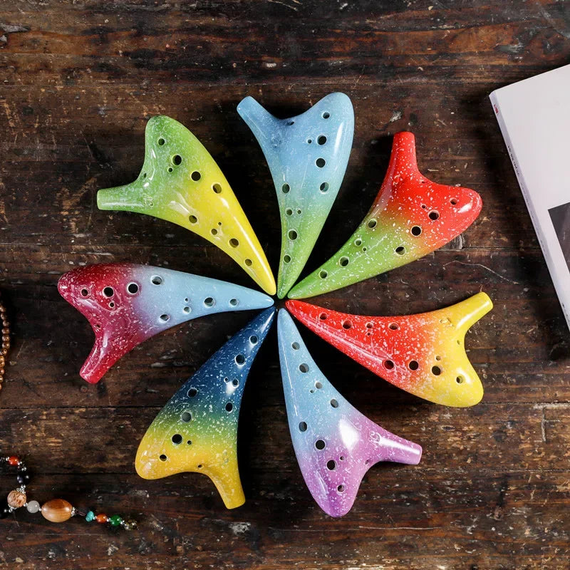 Ocarina design Multicolore 12 trous
