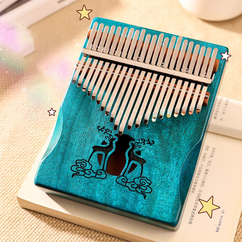 Kalimba Instrument 21 Lames en Acajou