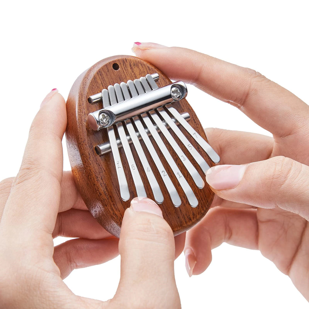 Mini Kalimba 8 Lames en bois de Sapelli