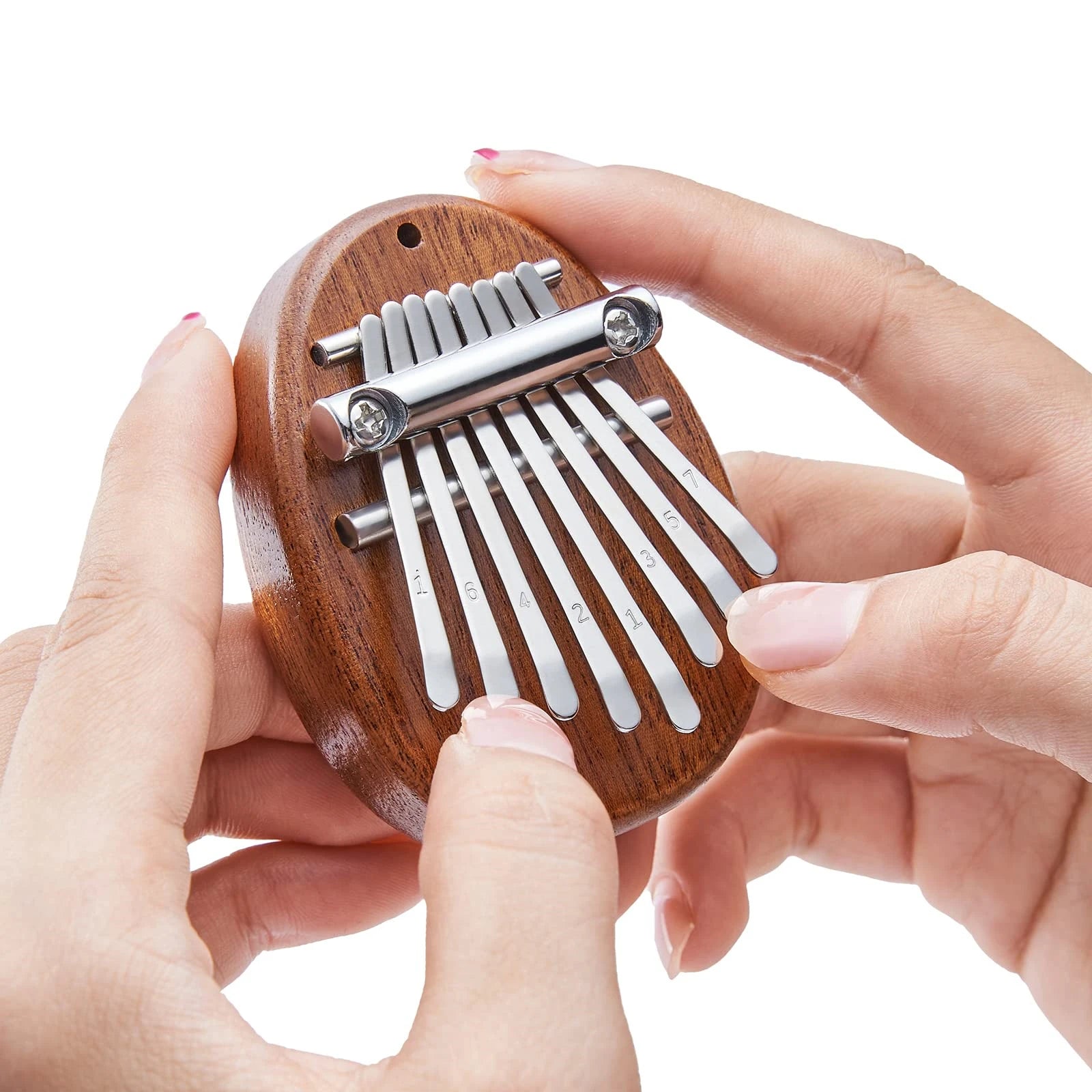 Mini Kalimba 8 Lames en bois de Sapelli
