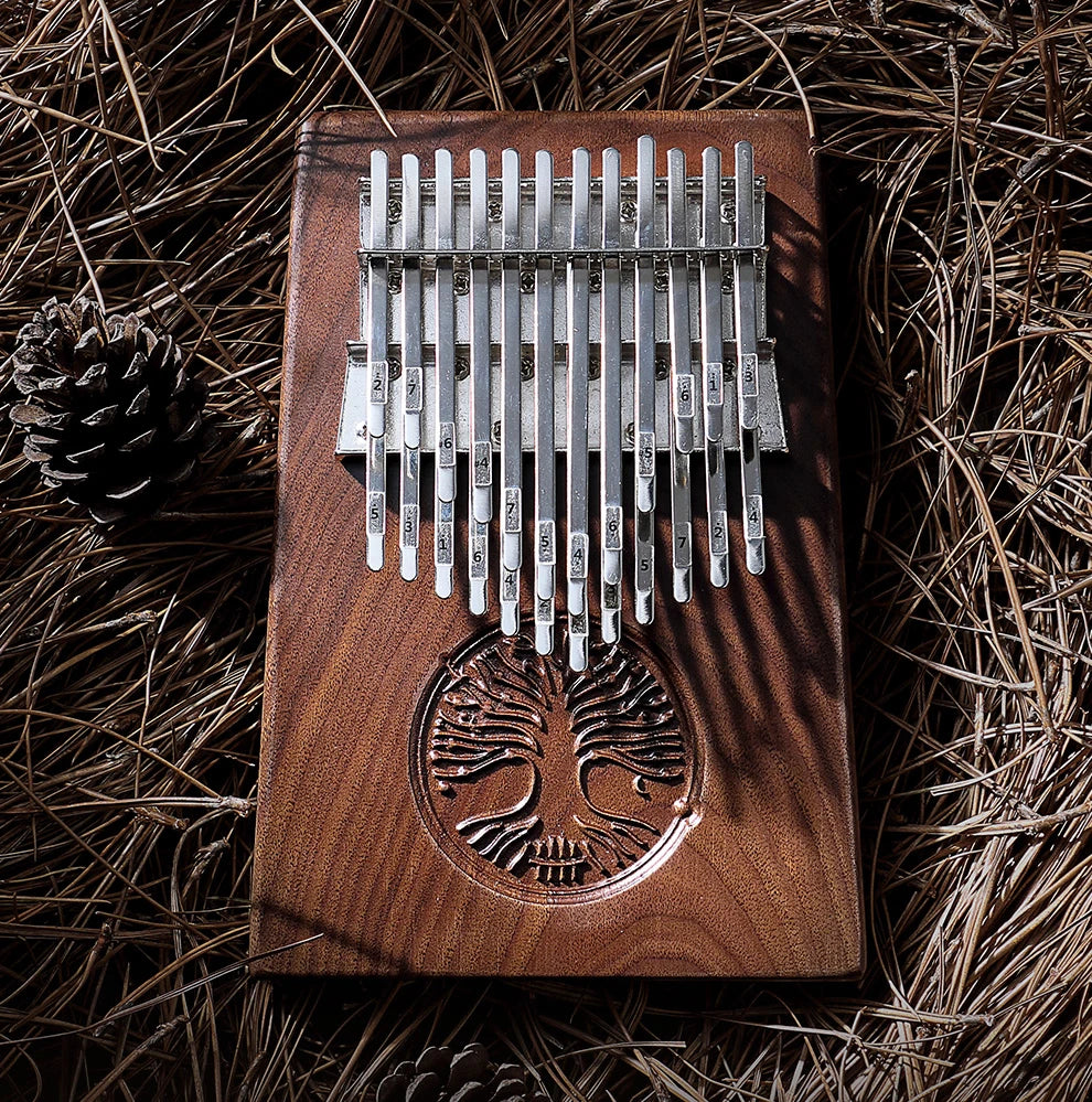 Kalimba Chromatique 34 Lames en Noyer