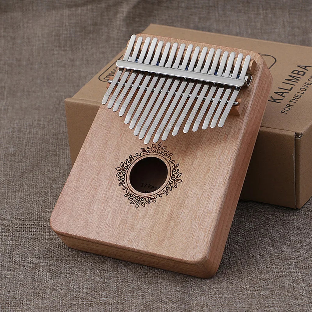 Kalimba Piano à Pouce 17 Lames en Acajou
