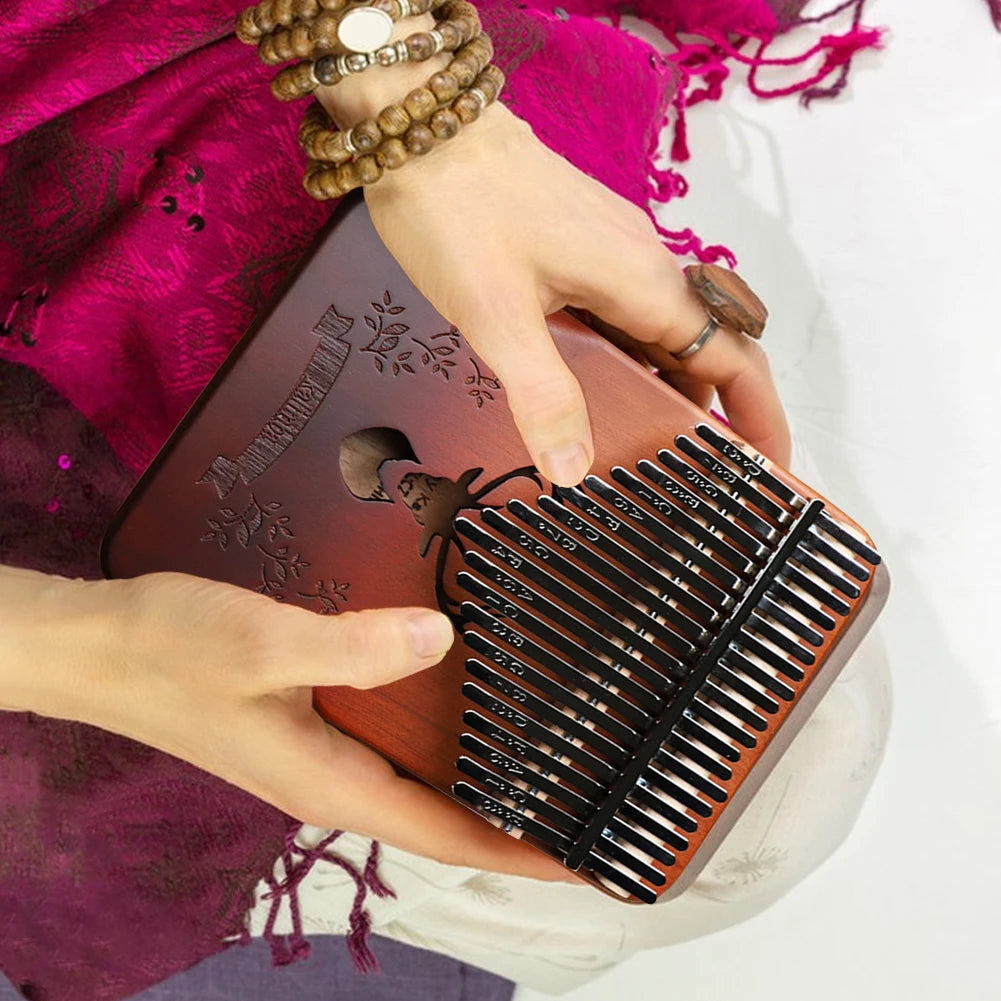 Kalimba Professionnelle 21 Lames en Hêtre