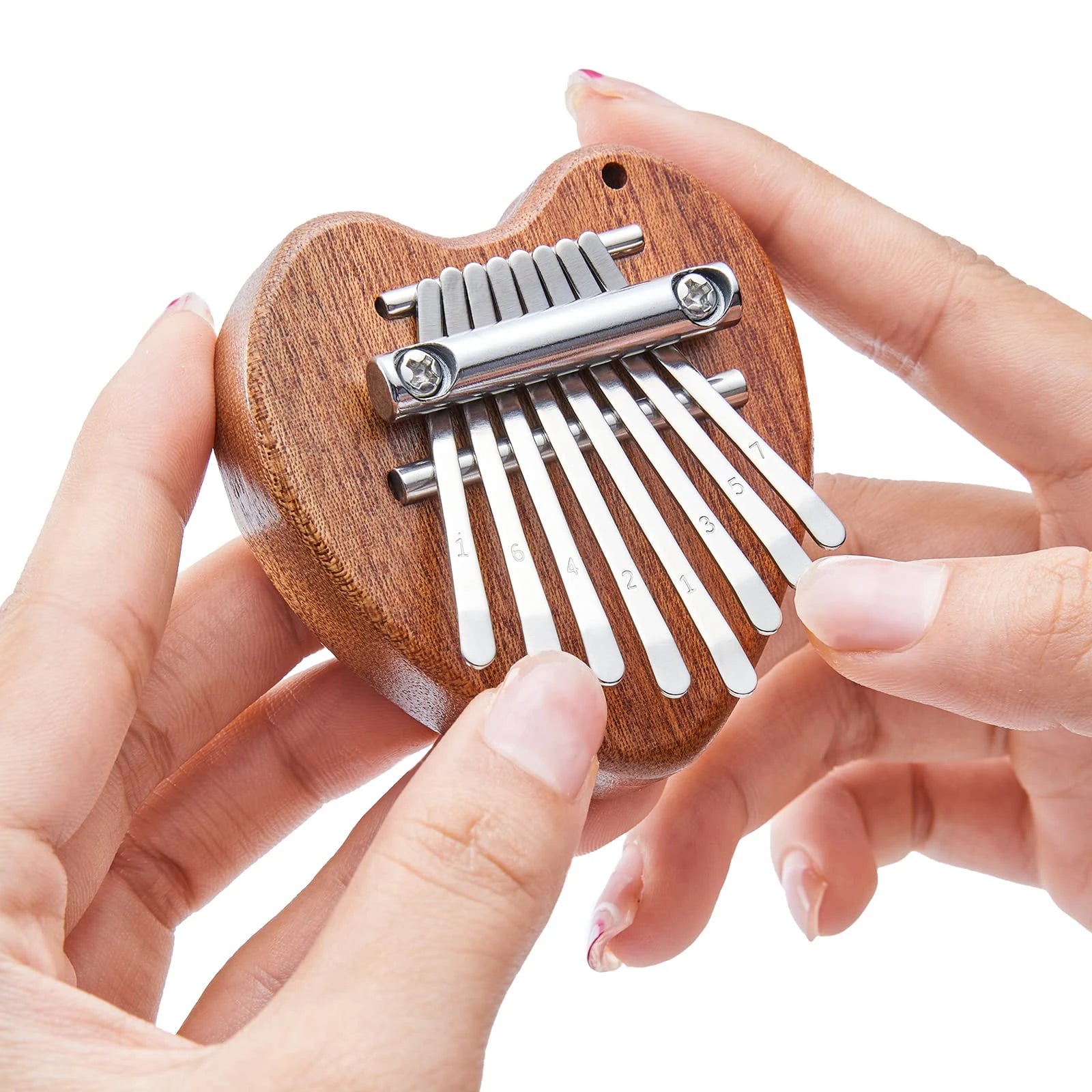 Mini Kalimba 8 Lames en bois de Sapelli