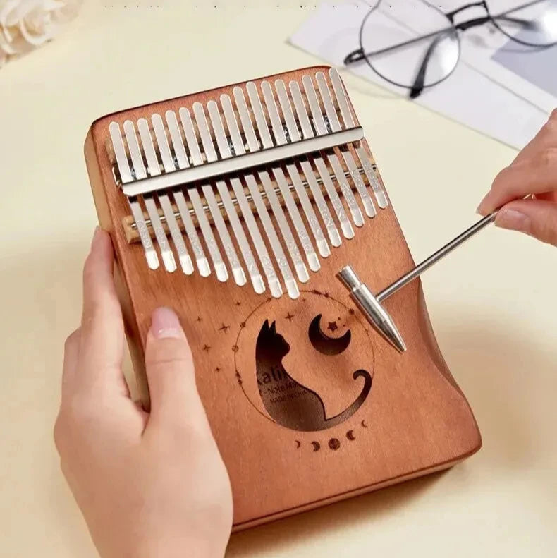 Kalimba Piano à Pouce 17 ou 21 Lames en Bois Plaqué