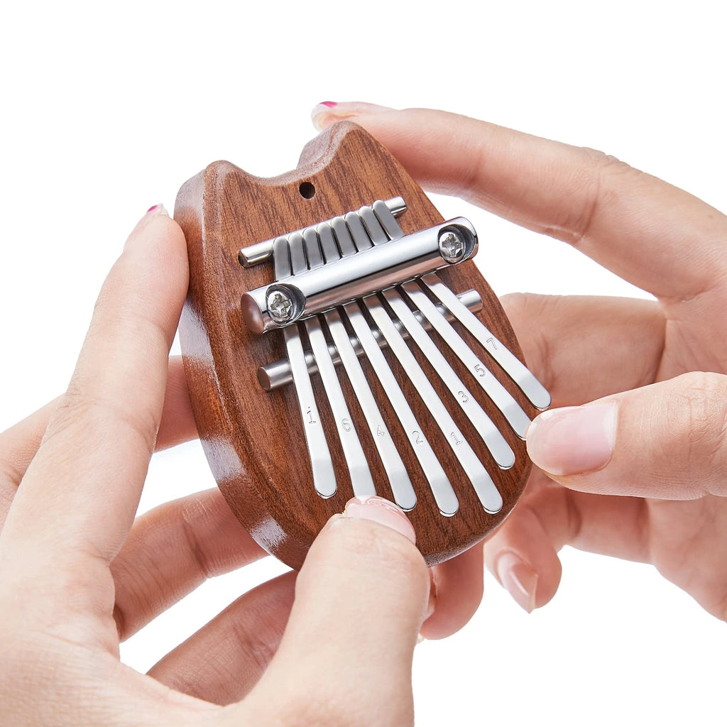 Mini Kalimba 8 Lames en bois de Sapelli