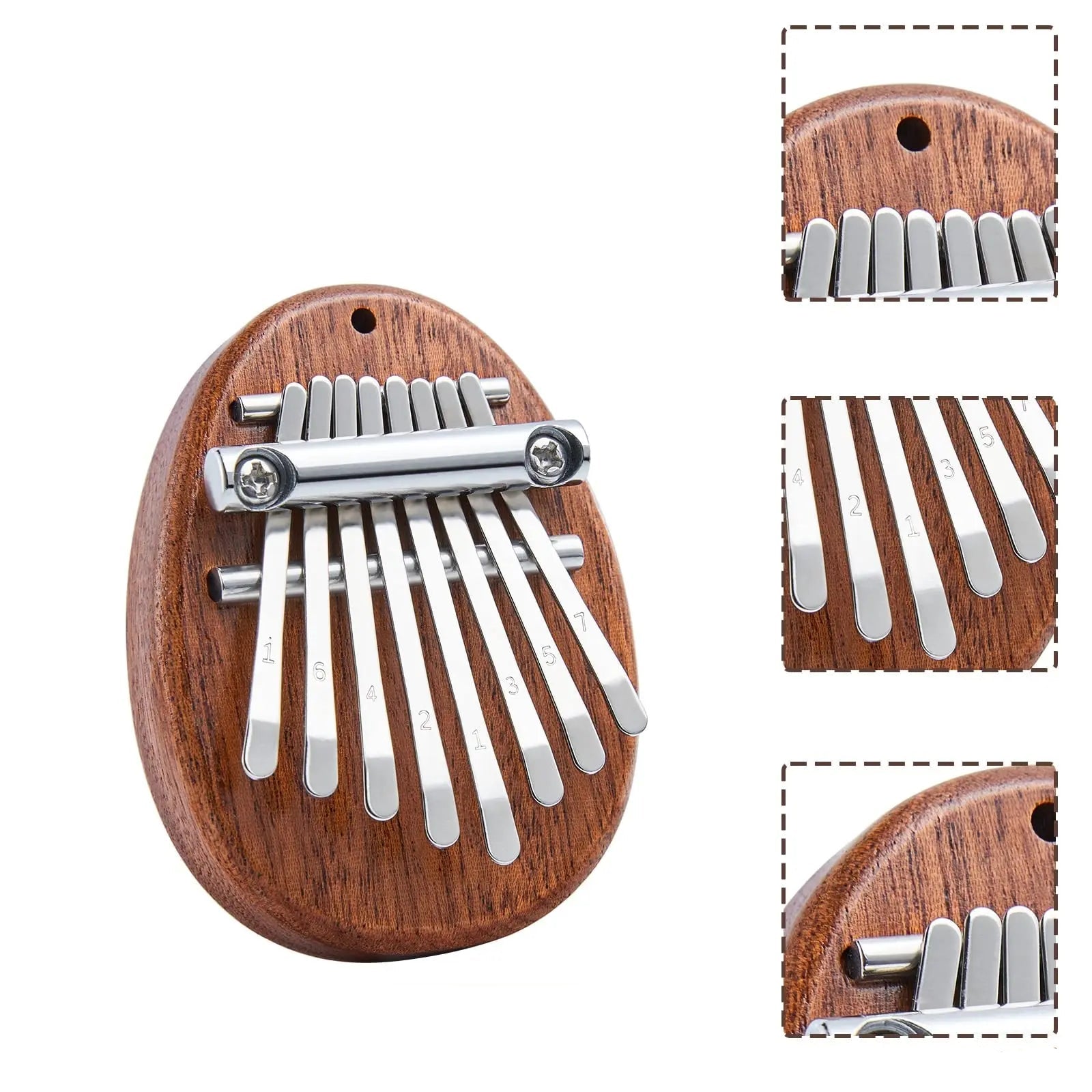 Mini Kalimba 8 Lames en bois de Sapelli