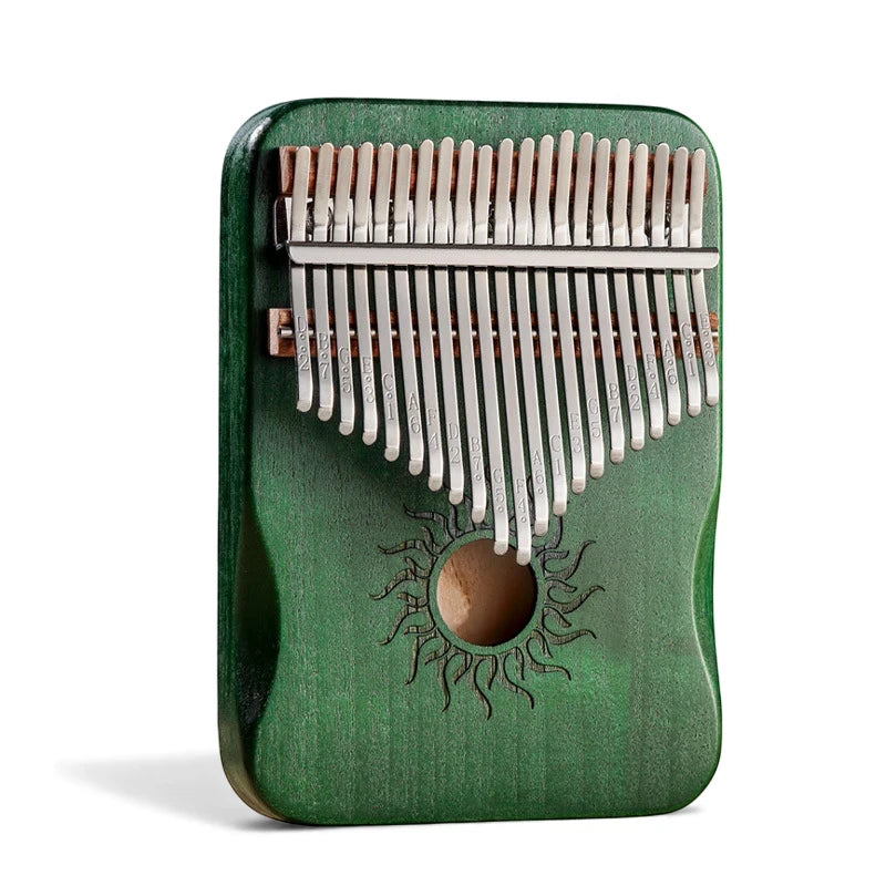 Kalimba Hluru 17 ou 21 Lames en Bois d'Érable Colorés