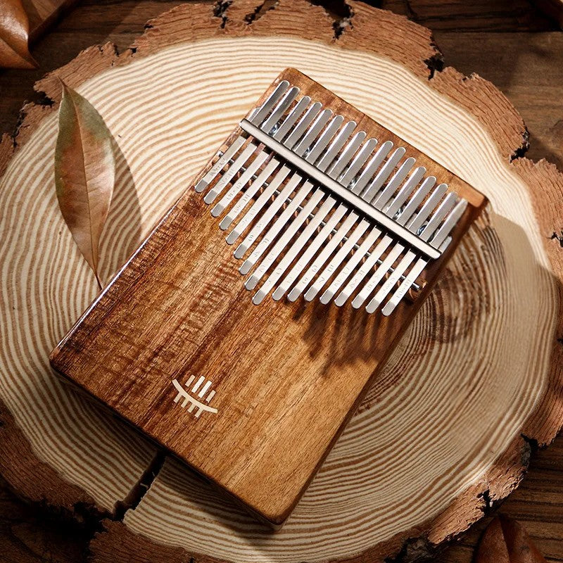Kalimba 17 ou 21 Lames en Bois d'Érable, Acacia ou Noyer