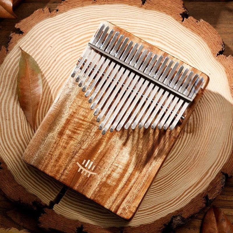 Kalimba 17 ou 21 Lames en Bois d'Érable, Acacia ou Noyer