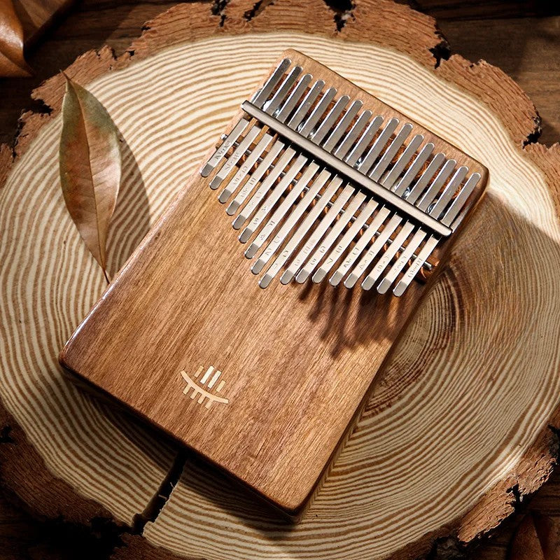 Kalimba 17 ou 21 Lames en Bois d'Érable, Acacia ou Noyer